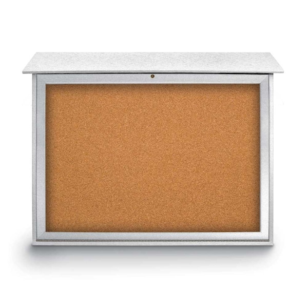 Indoor Enclosed Combo Board, 42"x32", Bronze Frame/Black & Rubber